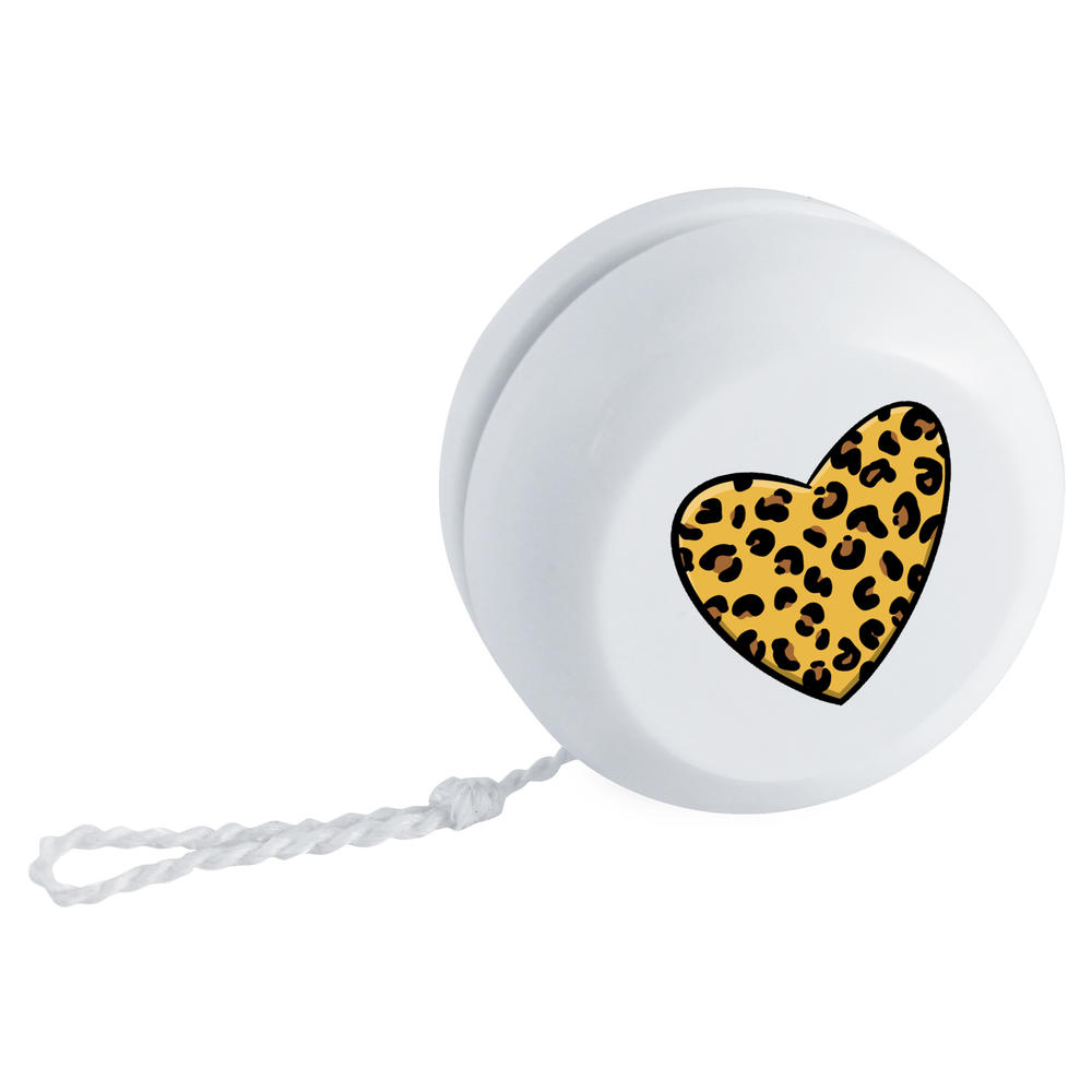 'Leopard Print Heart' Retro Style Yo-Yo (YY00026286)