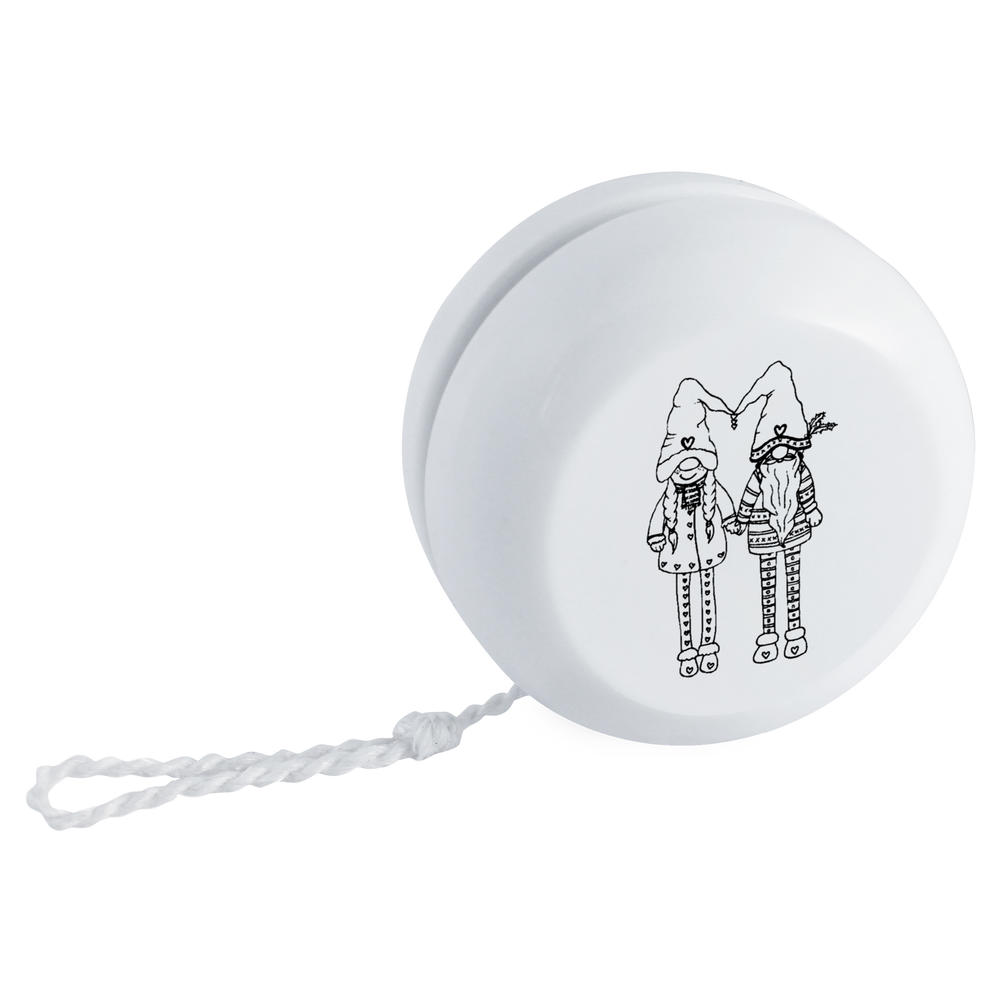'Christmas Gonk Couple' Retro Style Yo-Yo (YY00030275)