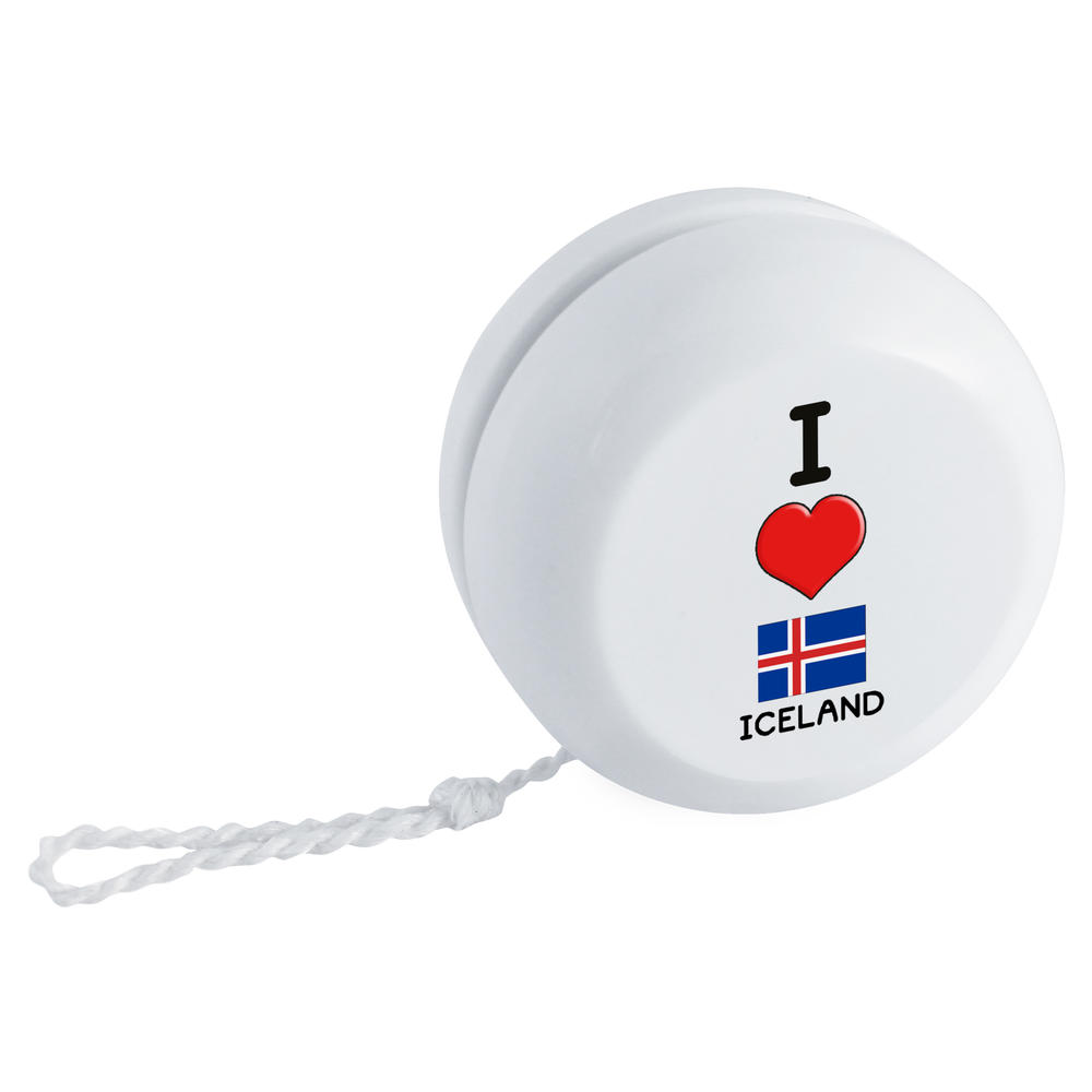 'I Love Iceland' Retro Style Yo-Yo (YY00031497)