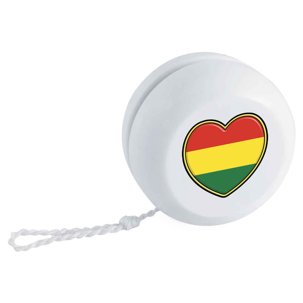 'Bolivia Flag Heart' Retro Style Yo-Yo (YY00036018)