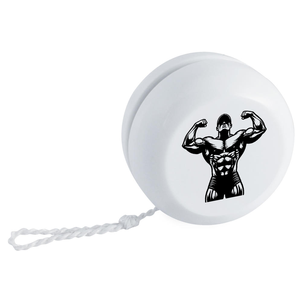'Bodybuilder Posing' Retro Style Yo-Yo (YY00041987)