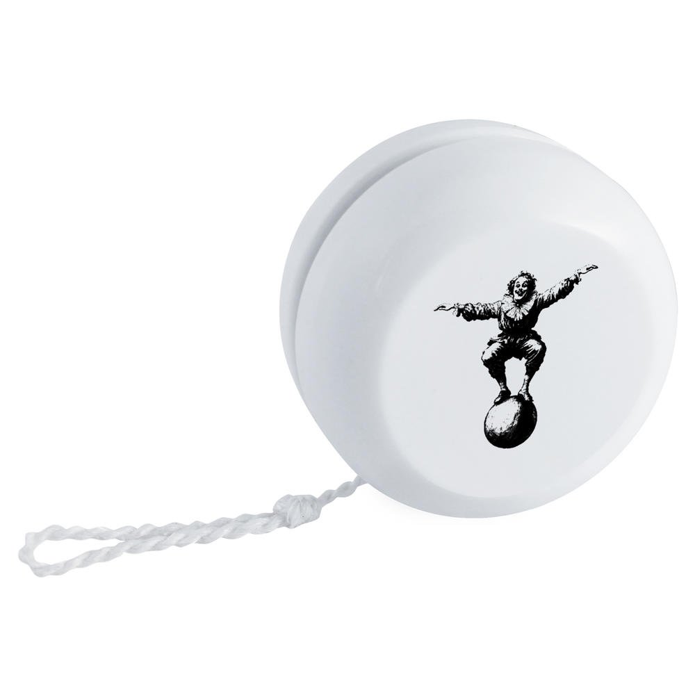 'Vintage Circus Clown on Ball' Retro Style Yo-Yo (YY00043338)