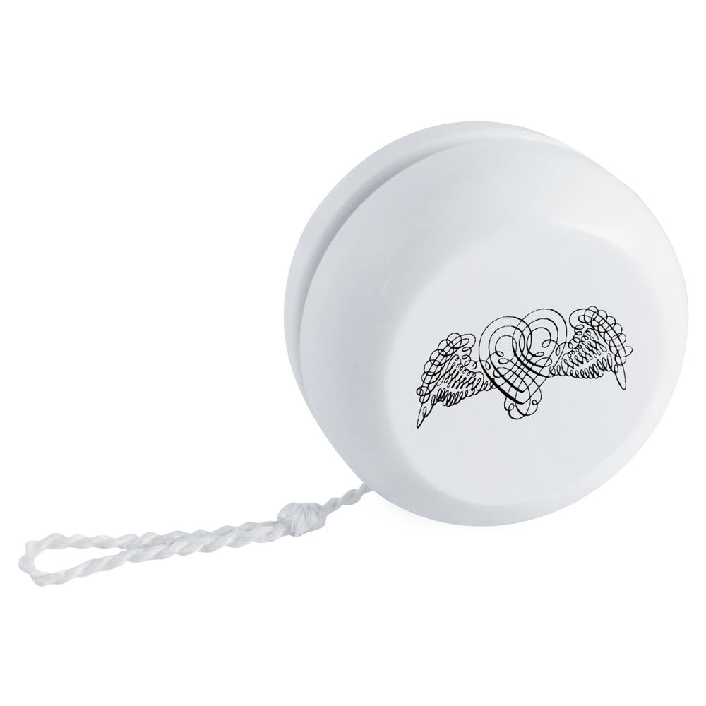 'Calligraphy Heart With Wings' Retro Style Yo-Yo (YY00043526)