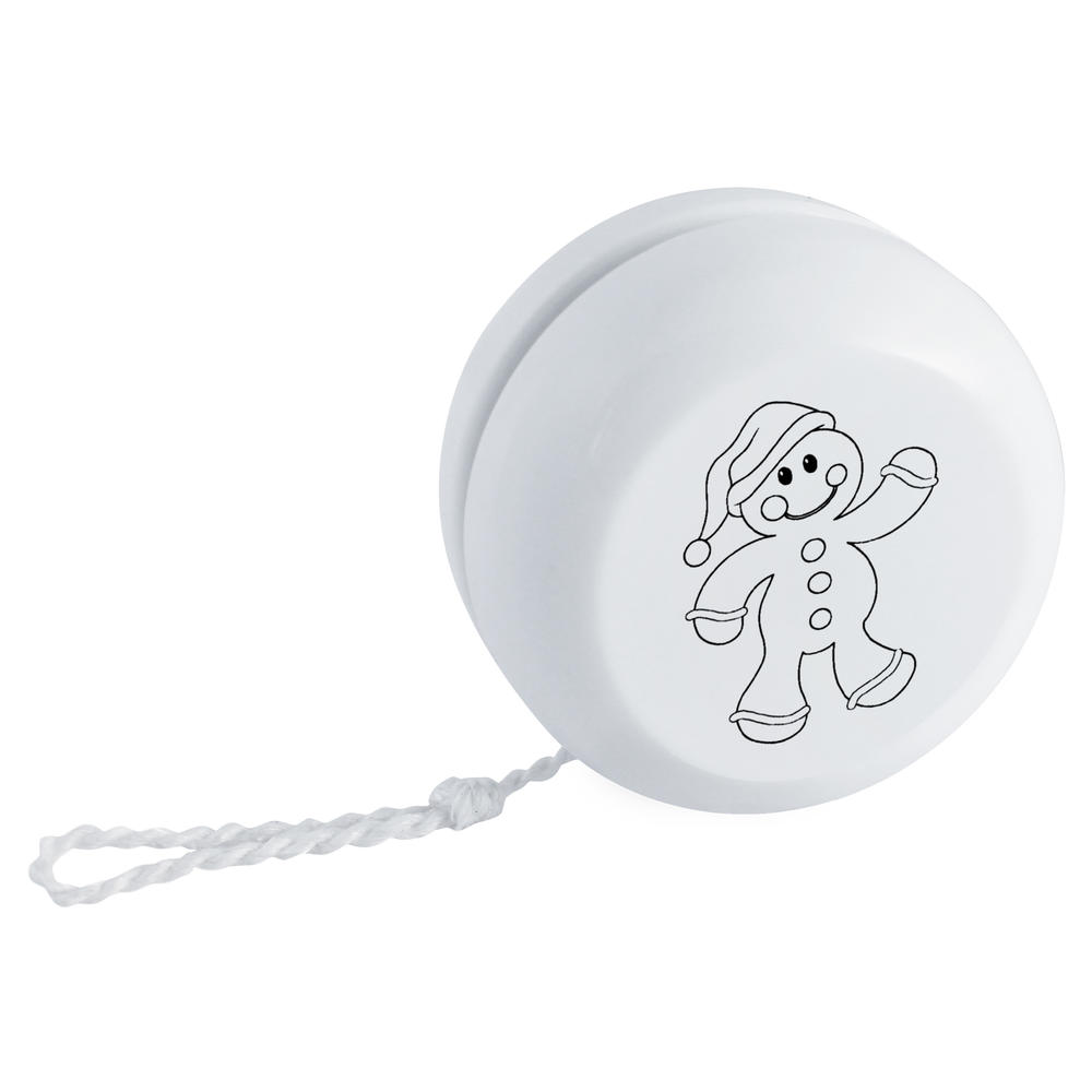 'Waving Gingerbread Person' Retro Style Yo-Yo (YY00044928)