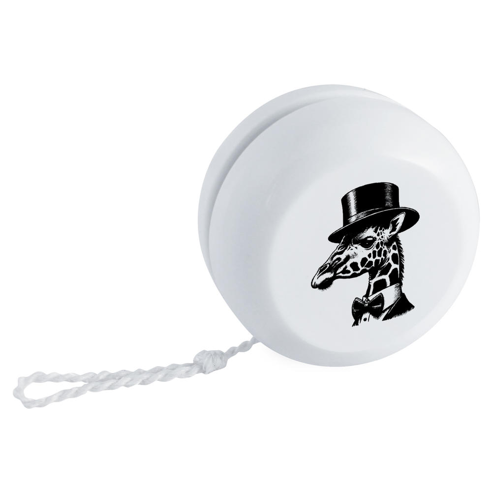 'Giraffe Wearing Top Hat' Retro Style Yo-Yo (YY00045011)