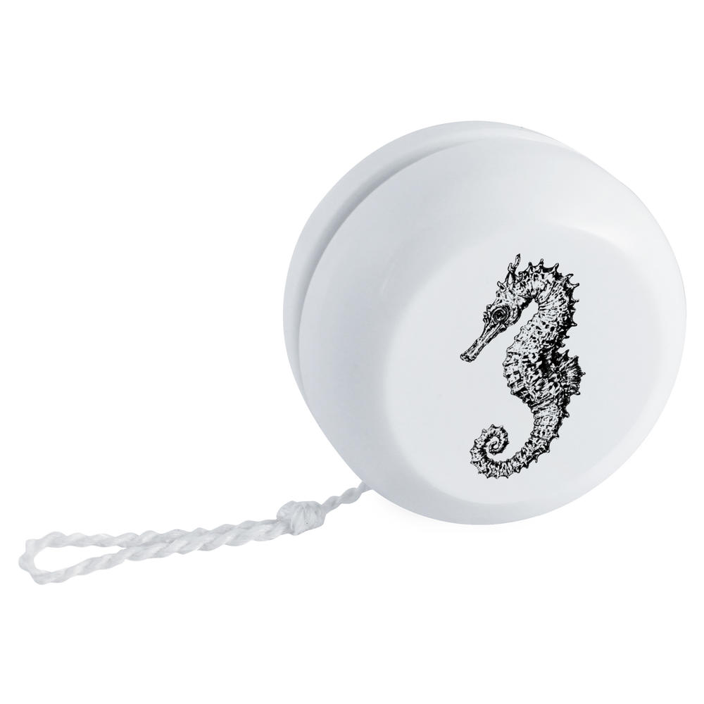 'Single Seahorse Side View' Retro Style Yo-Yo (YY00045879)