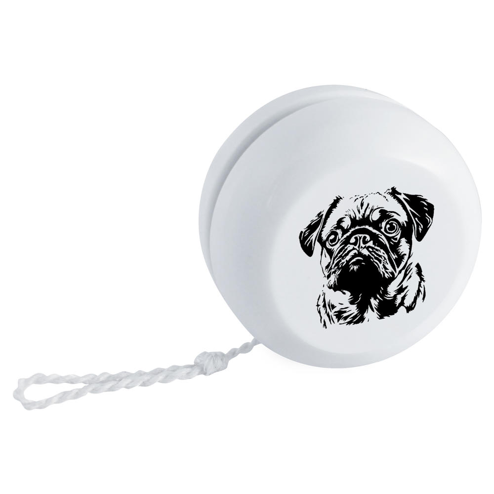 'Pug Portrait' Retro Style Yo-Yo (YY00046219)