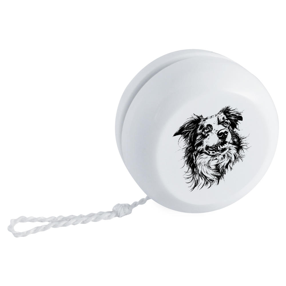 'Australian Shepherd Portrait' Retro Style Yo-Yo (YY00046622)
