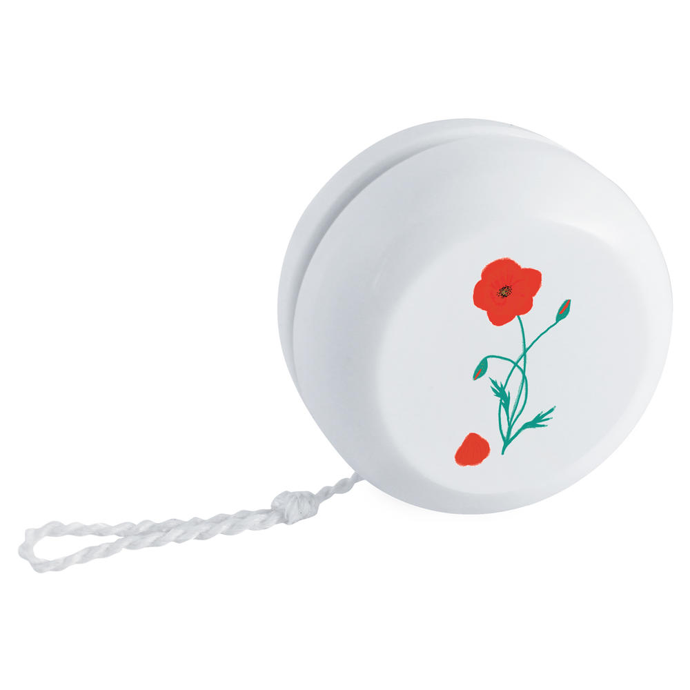 'A Poppy Losing Petals ' Retro Style Yo-Yo (YY00046948)
