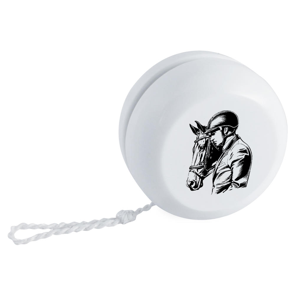 'Horse Rider with Horse Side View' Retro Style Yo-Yo (YY00048007)