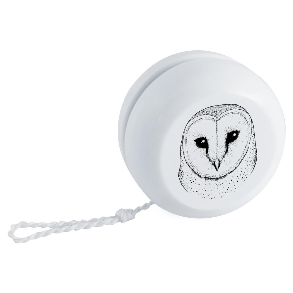 'Barn Owl Portrait' Retro Style Yo-Yo (YY00048047)
