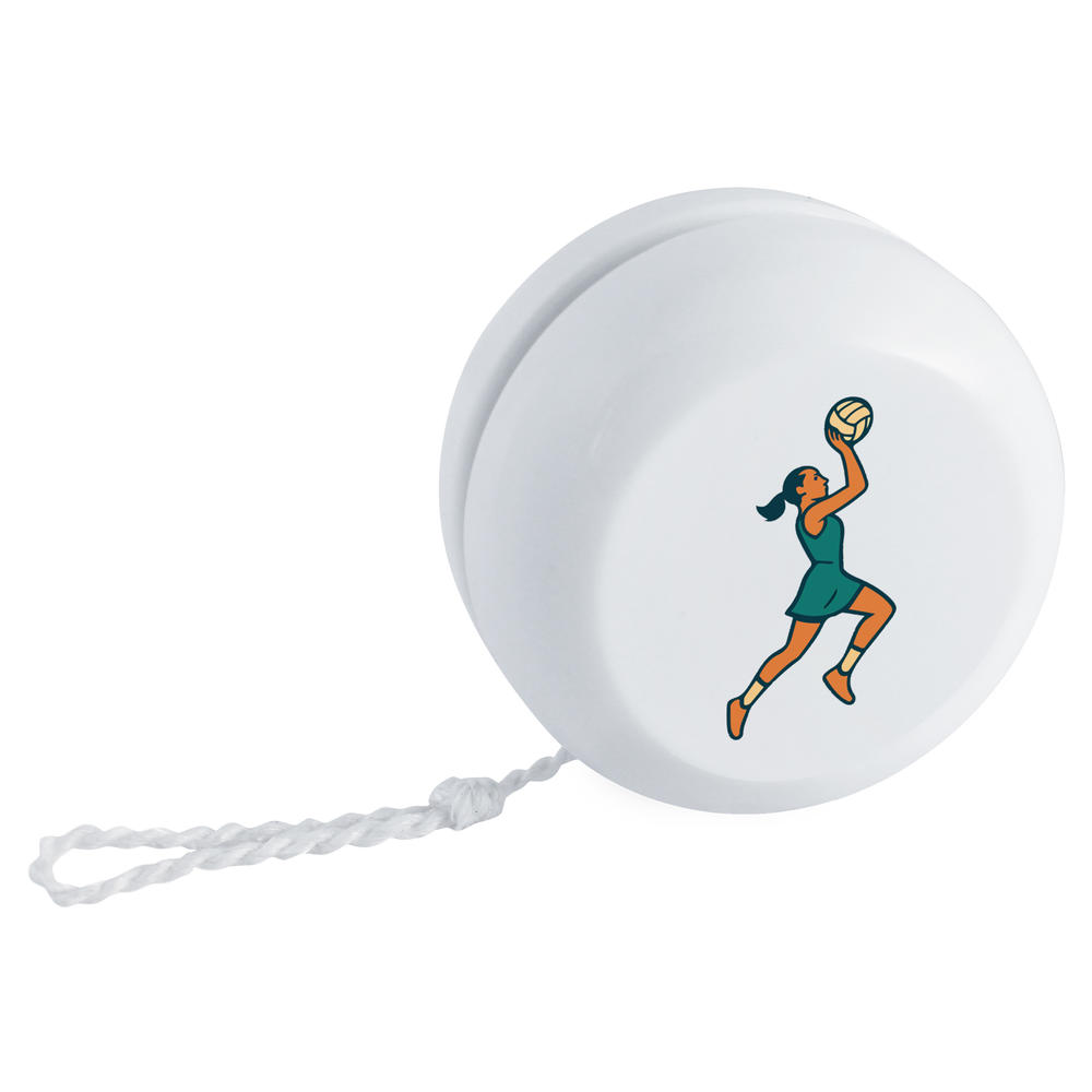 'Netball Player Action' Retro Style Yo-Yo (YY00049020)