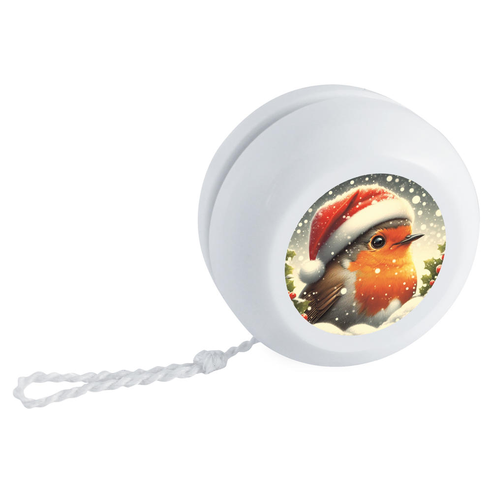 'Robin Wearing Santa Hat' Retro Style Yo-Yo (YY00051319)