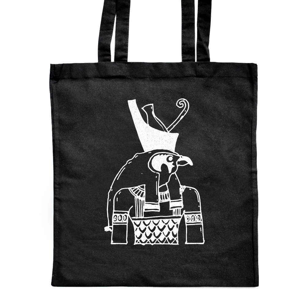'Egyptian Symbol' Classic Black Tote Shopper Bag (ZB00009444)