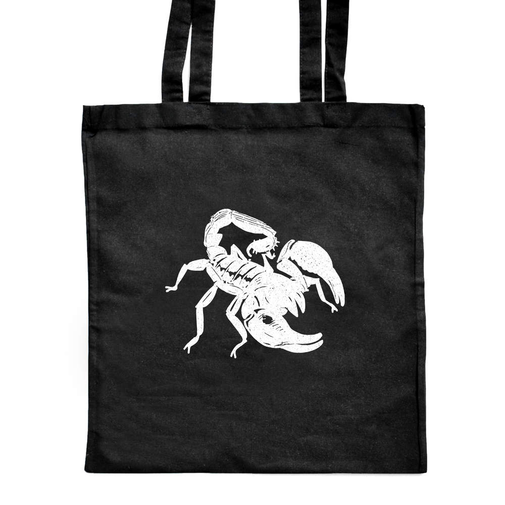 'Scorpion' Classic Black Tote Shopper Bag (ZB00009720)