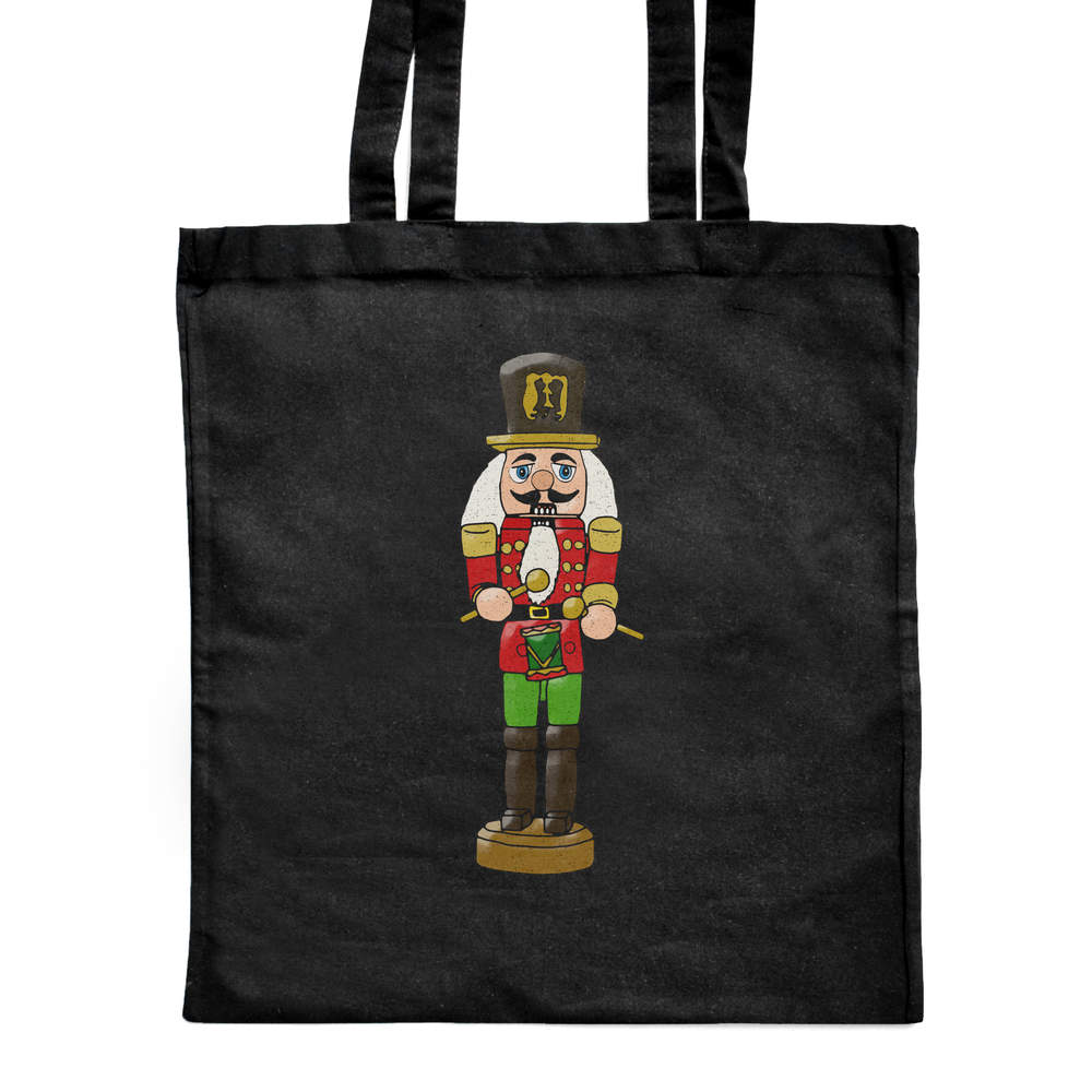 'Nutcracker' Classic Black Tote Shopper Bag (ZB00011947)