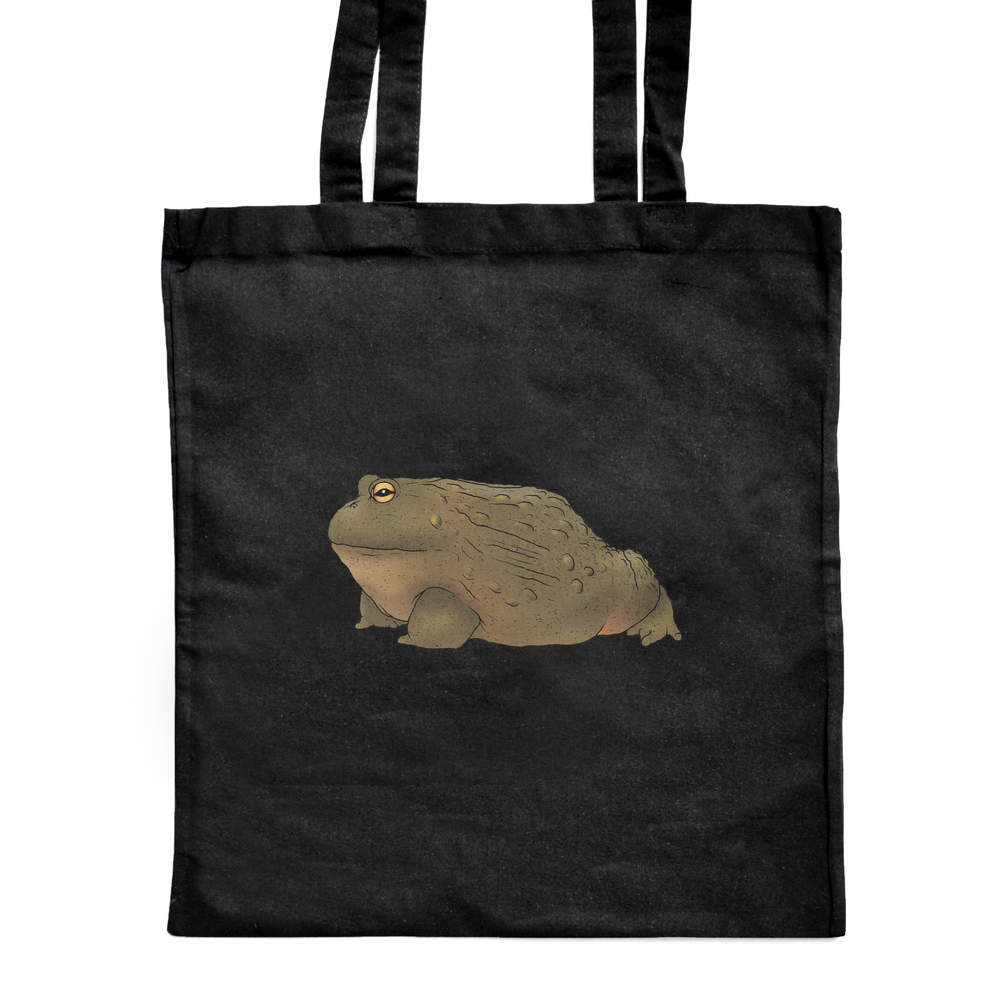 'African Bullfrog' Classic Black Tote Shopper Bag (ZB00020316)