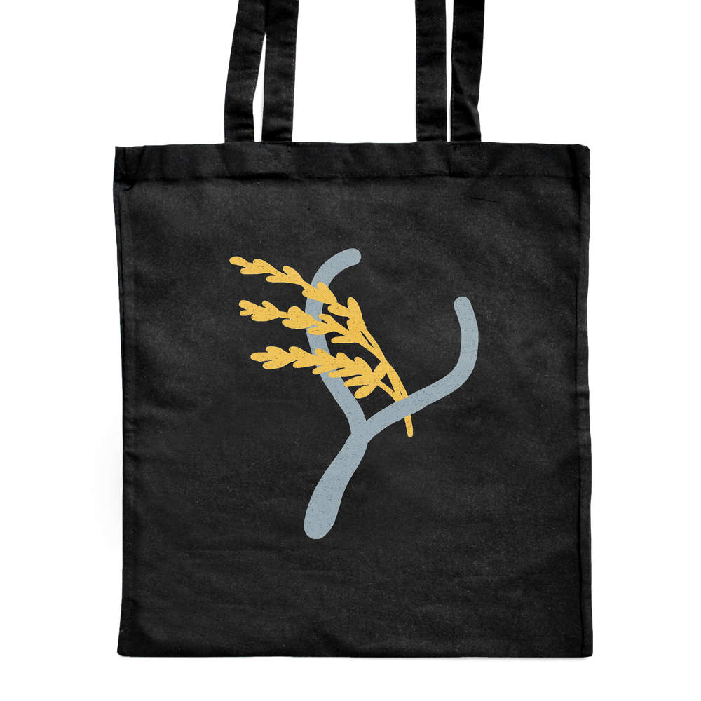 'Blessed With a Good Harvest of Corn' Classic Black Tote Shopper Bag (ZB00021458)