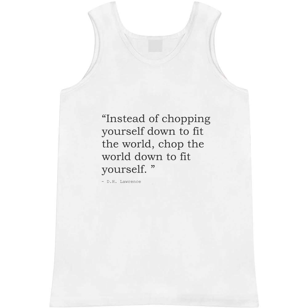 D.H. Lawrence Austin Mall Quote Adult Vest AV240991 outlet Tank Top