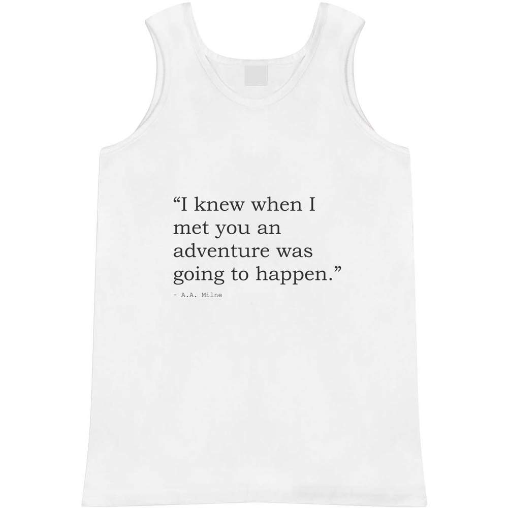 A.A. Milne Quote Adult Houston Mall Memphis Mall Top Tank Vest AV505154